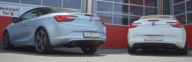 Friedrich Motorsport 70mm Duplex-Sportendschalldämpfer Opel Cascada 