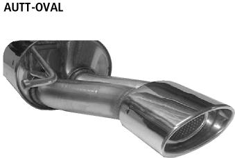 Bastuck Sportauspuff für Audi TT Typ 8N (Coupé) 153x95mm, oval