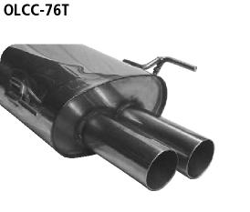 Bastuck Sportauspuff für Opel Tigra B TwinTop 2x76mm, gerade