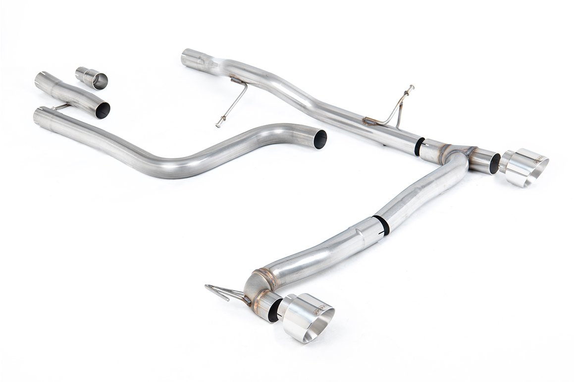Milltek Komplettanlage (non-resonated) für Ford Fiesta MK8 1.0T EcoBoost ST-Line mit OPF 155PS (Maxton-Heck)