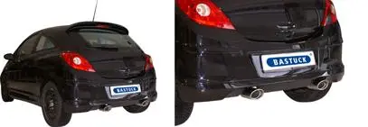 Bastuck Sportauspuff Opel Corsa D 2x 120x80mm oval Bild