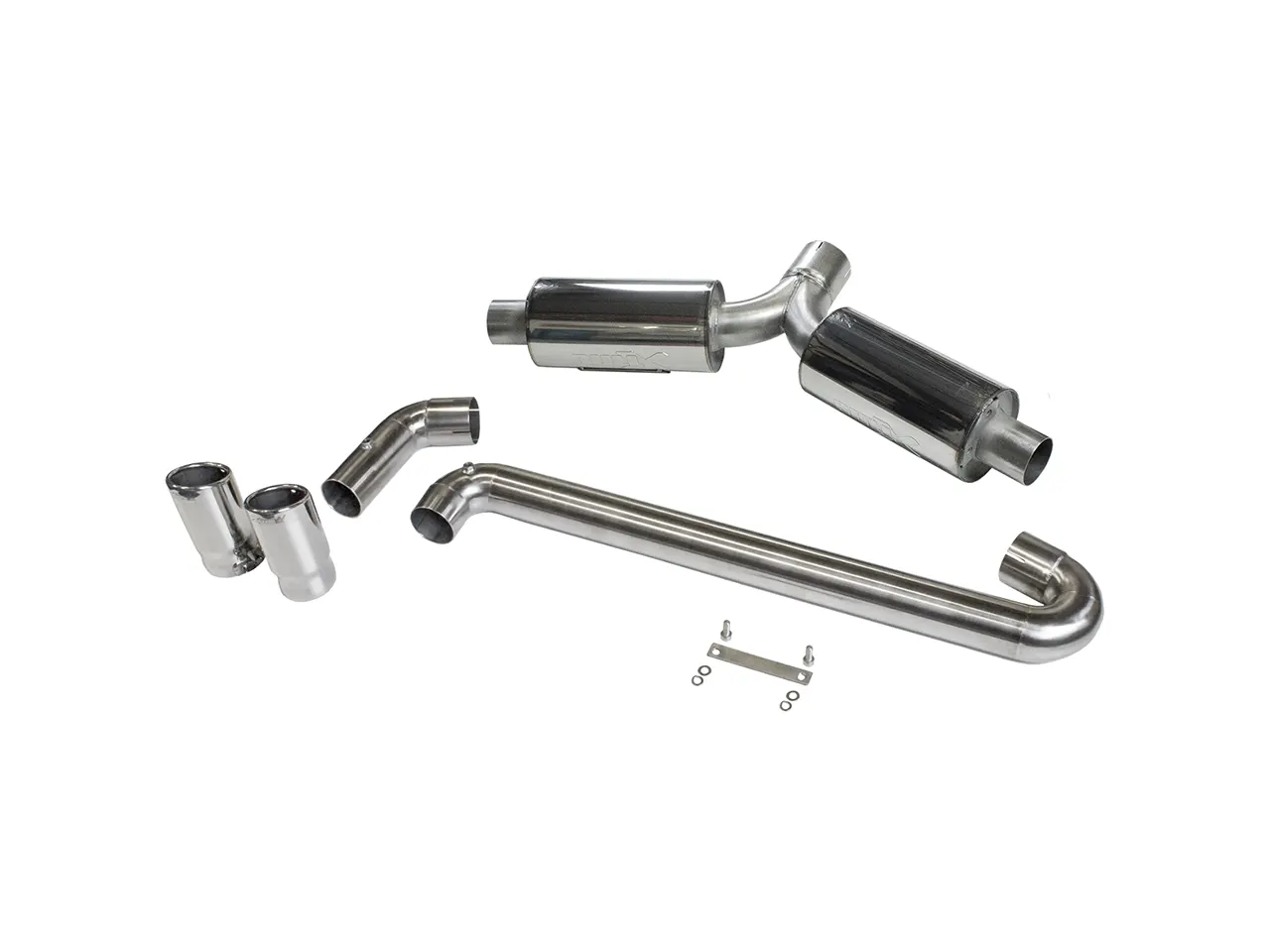 Bull-X ECE Endschalldämpfer 3" Y-Style linksseitig 1K Plattform 2.0 T(F)SI FWD (z.B. Golf 5/6)  Bull-X ECE Endschalldämpfer 3 Zoll für Golf 5/6 kaufen