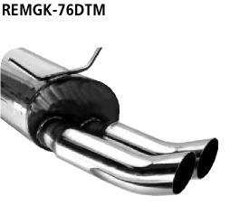 Bastuck Sportauspuff für Renault Mégane I Typ BA 2x76mm, DTM-Style