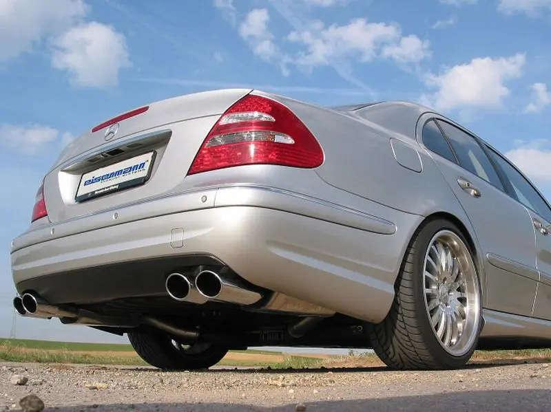 Eisenmann Endschalldämpfer für Mercedes-Benz E55 AMG W211 4x 120x77mm Race-Version