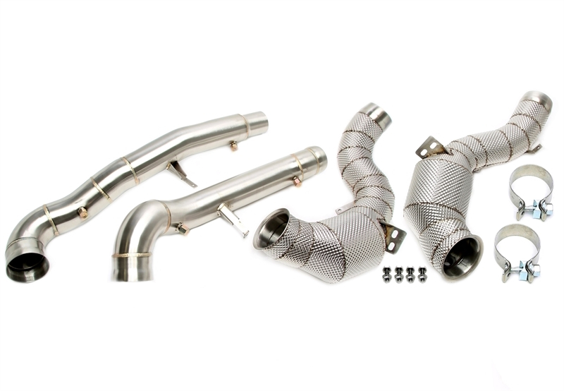 TA Technix Downpipe mit Hitzeschild und Katalysator passend für Mercedes-​Benz AMG GT GTS/GTC/GTR C190/R190 - Motorcode M178