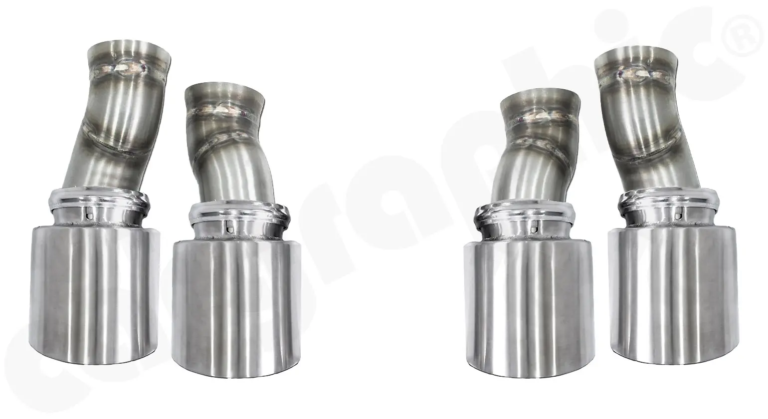 CARGRAPHIC Doppelendrohrsatz für Porsche Panamera 970.2 