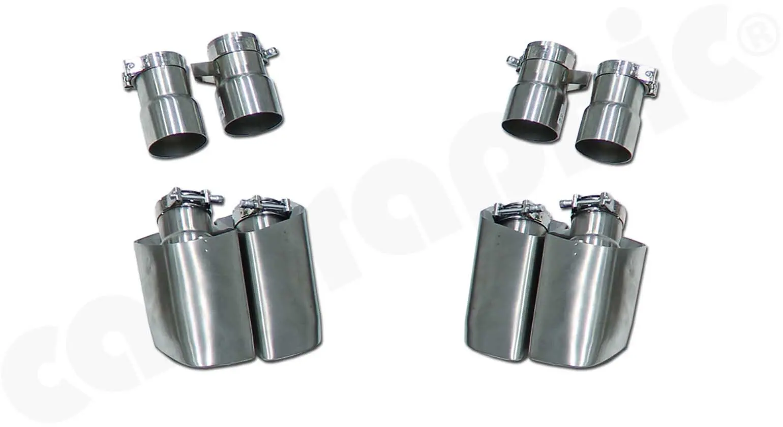 CARGRAPHIC Doppelendrohrsatz für Porsche Macan 95B 