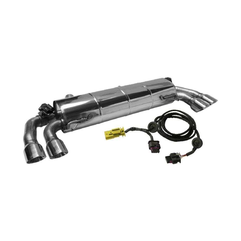 Bastuck Sportauspuff für BMW M340i xDrive Typ G20 (Limousine) nur OPF 2x 2x90mm 30° schräg geschnitten, Race-Look