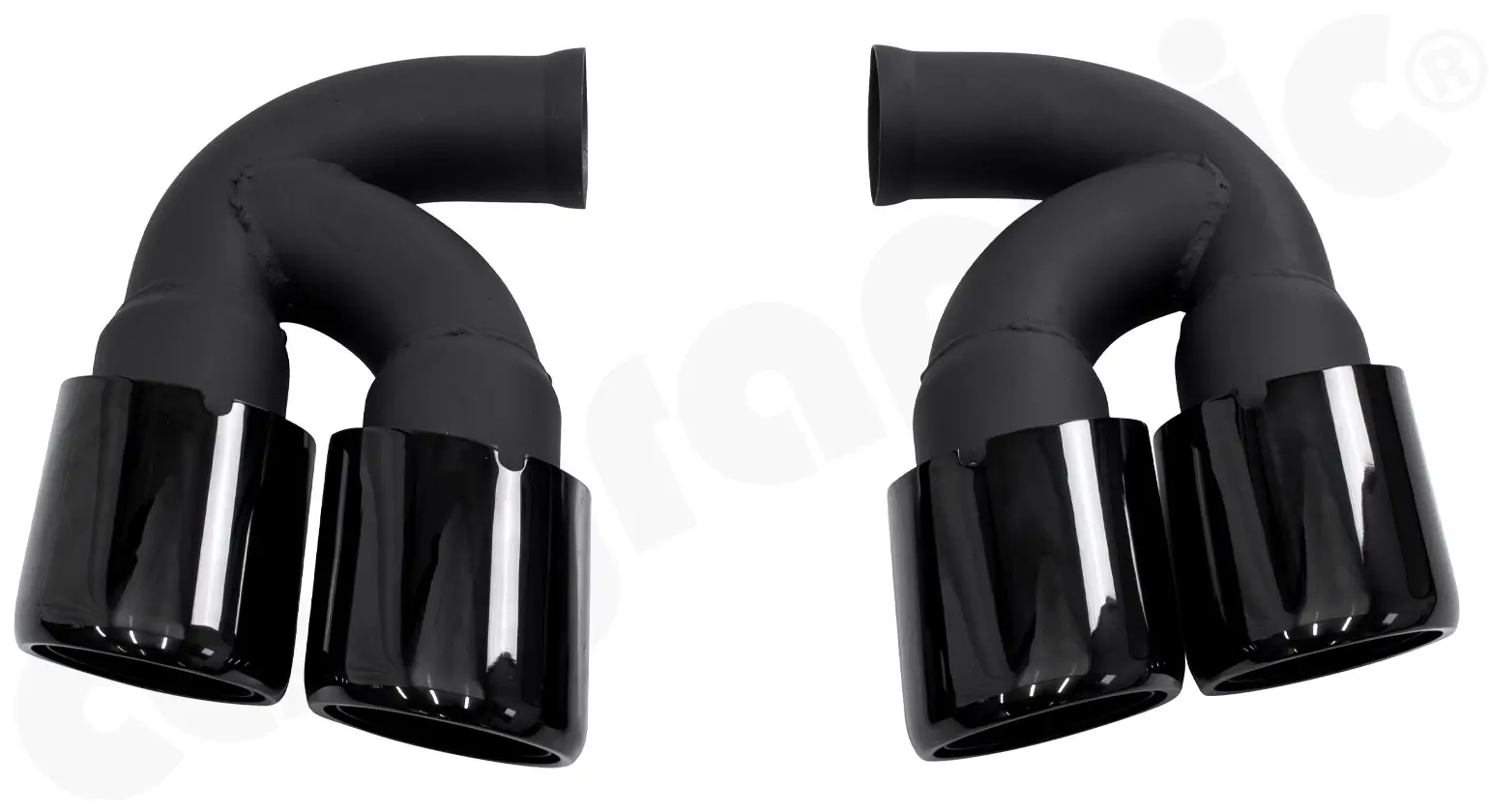 CARGRAPHIC Doppelendrohrsatz für Porsche Cayenne 