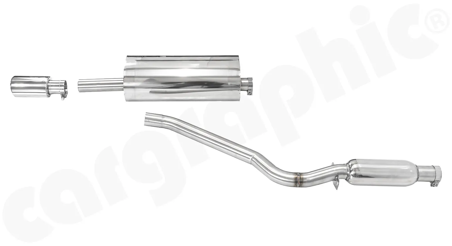 CARGRAPHIC Sport Endschalldämpfer für Porsche 924 günstig