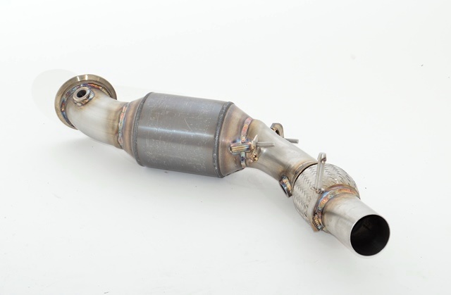 Friedrich Motorsport 76mm Downpipe mit 200 Zellen HJS Sport-Kat. Edelstahl