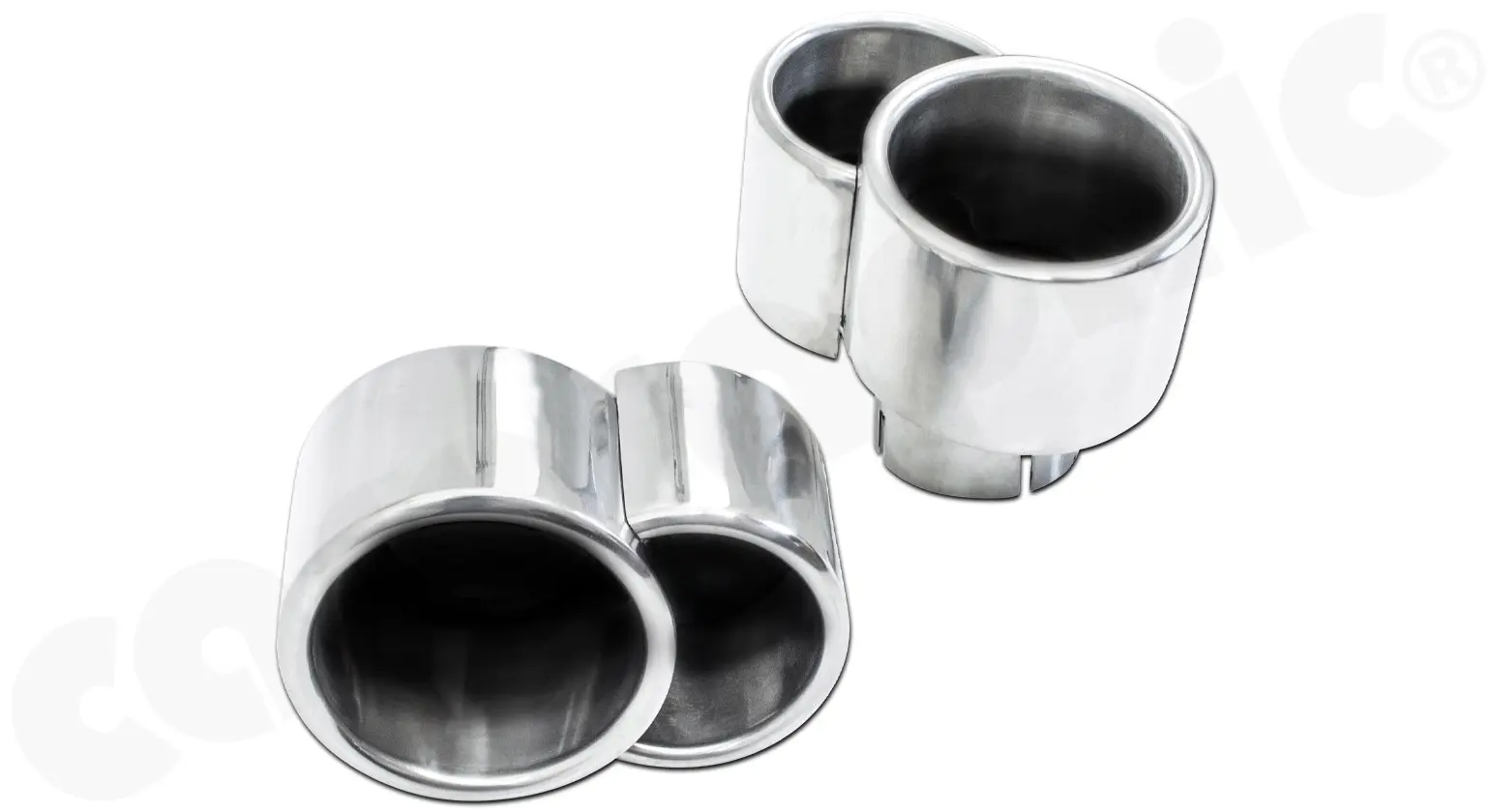 CARGRAPHIC Doppel-Endrohrsatz für Porsche 996 Turbo günstig