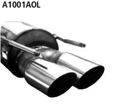 Bastuck Sportauspuff für Opel Calibra A 2x76mm, abgeschrägt