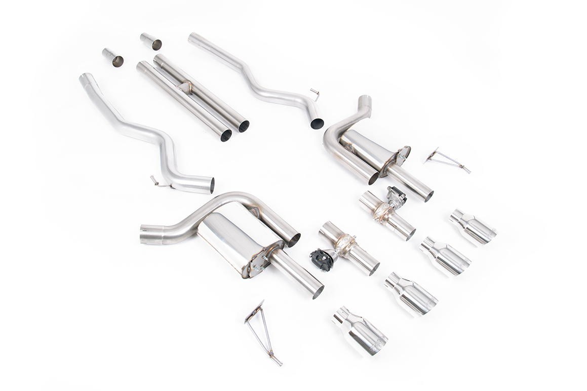 Milltek Komplettanlage (non-resonated) H-Pipe für Ford Mustang MK7 5.0 GT