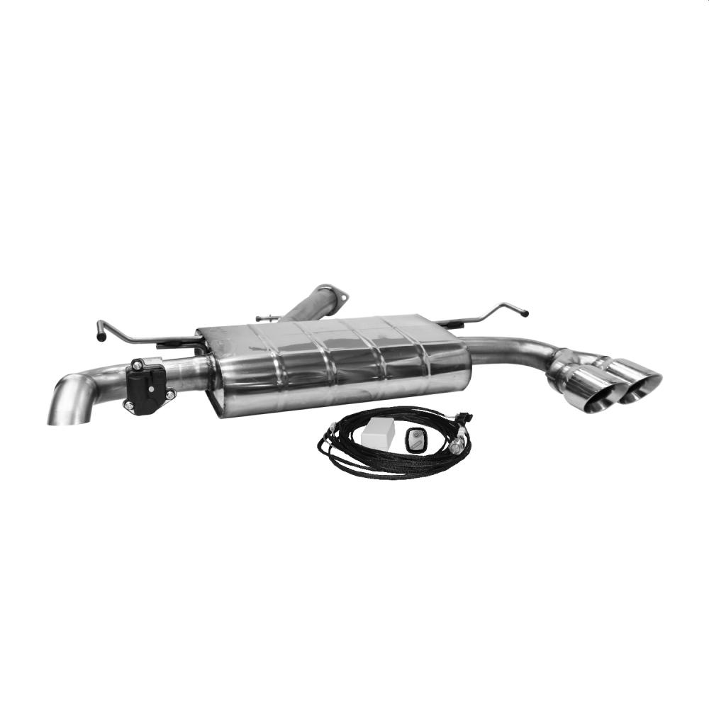 Bastuck Sportauspuff für Hyundai i30 Typ PDE Facelift mit Klappensteuerung 2x90mm 30° schräg Race-Look