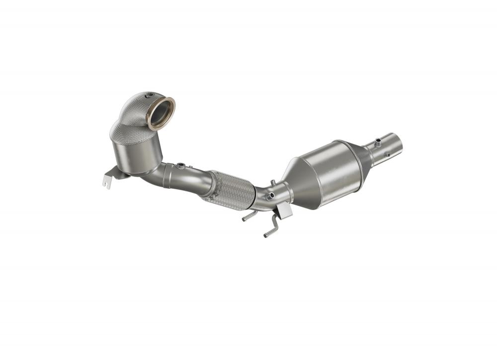 HJS 76mm ECE Downpipe für VAG 2.0 mit OPF