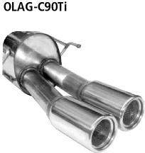 Bastuck Sportauspuff für Opel Astra G Cabrio 2x90mm, gerade