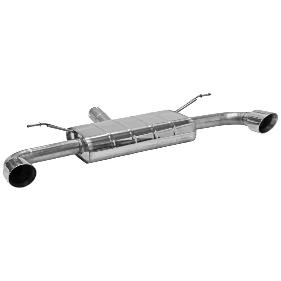 Bastuck Sportauspuff für Ford Focus IV Typ DEH (Schrägheck) 2x 1x100mm, 30° schräg geschnitten Race-Look