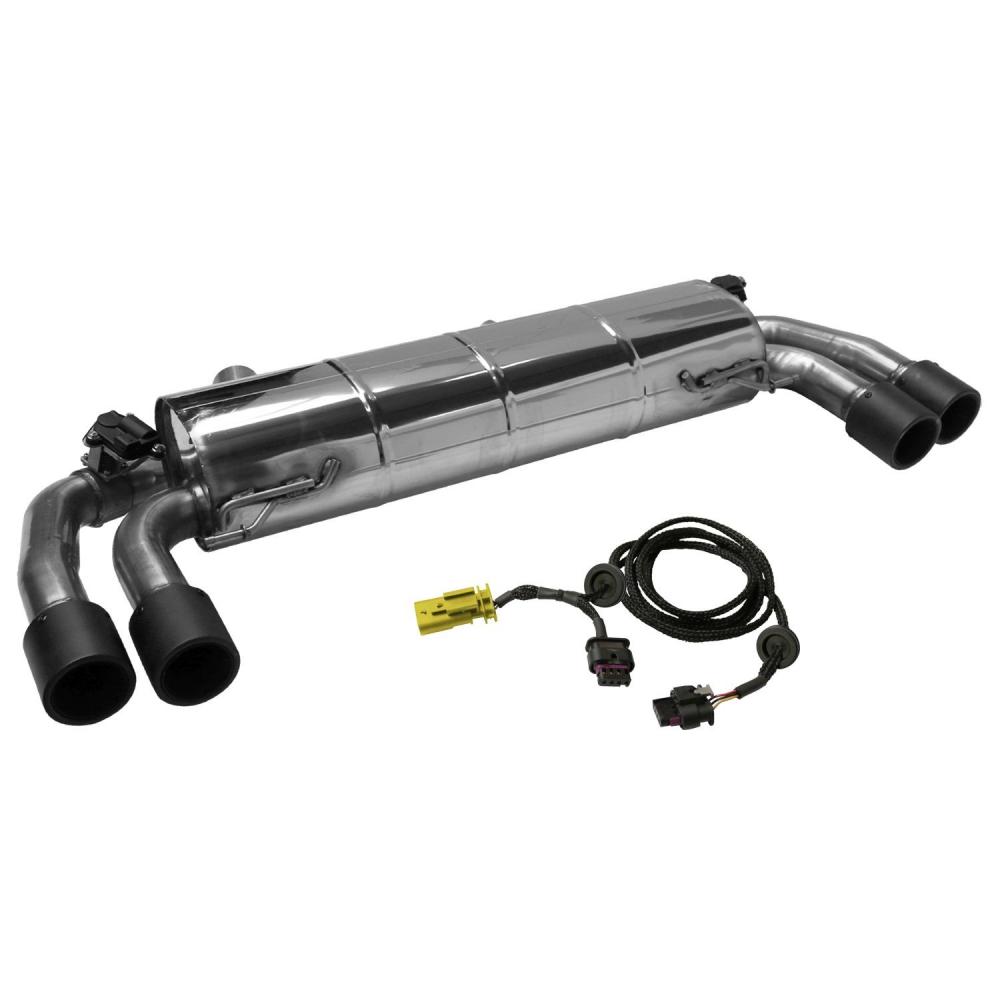 Bastuck Sportauspuff für BMW 330i Typ G20 (Limousine) für Serienklappensteuerung 2x 2x90mm Carbon, Race-Look