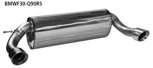 Bastuck Sportauspuff für BMW 316d Typ F30 (Limousine) 2x 1x90mm, 30° schräg geschnitten, Race-Look