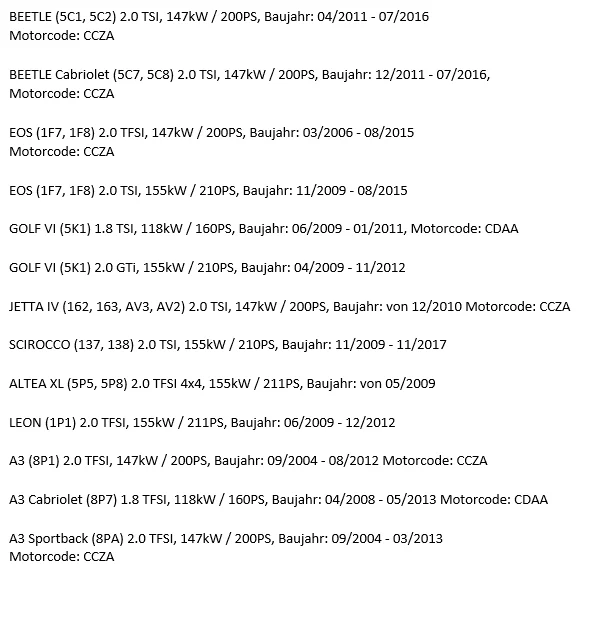 Zinram ECE Downpipe für VAG 2.0TFSI EA113 EURO 5 