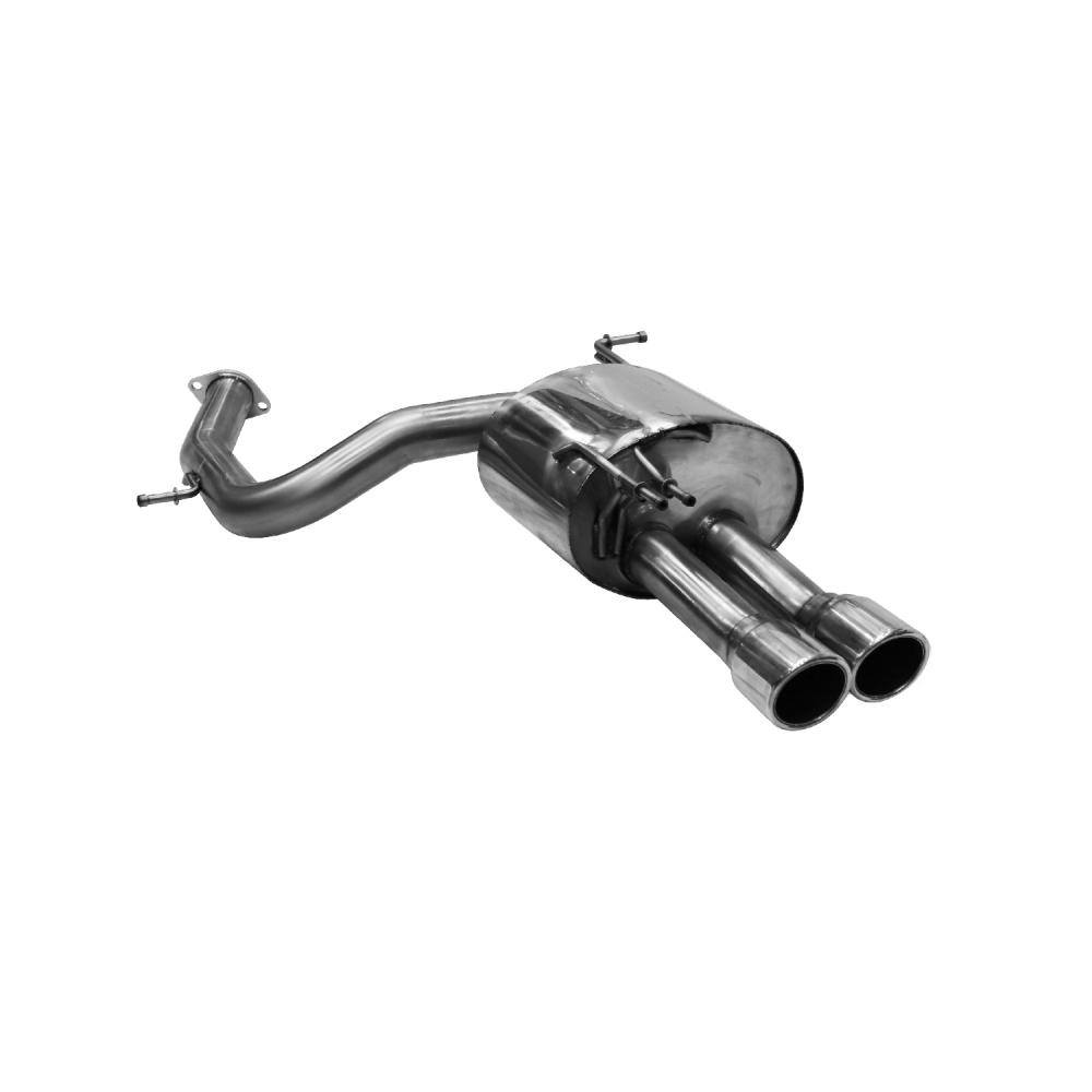Bastuck Sportauspuff für Kia Sorento IV Typ MQ4 2x90mm, mit Lippe 20° schräg geschnitten