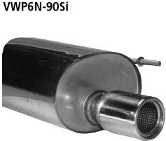 Bastuck Sportauspuff für Seat Ibiza Typ 6K 1x90mm, gerade