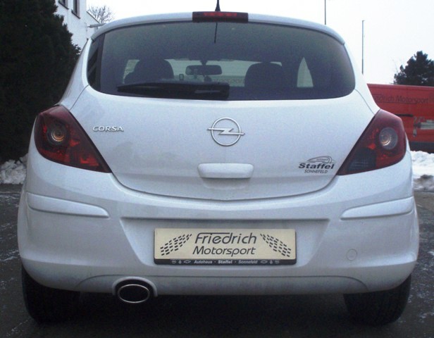 Sportendschalldämpfer Opel Corsa D Friedrich Motorsport