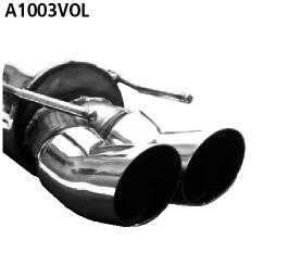Bastuck Sportauspuff für Opel Vectra A 4x4 2x76mm, DTM-Style