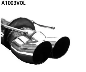 Bastuck Sportauspuff für Opel Vectra A 4x4 2x76mm, DTM-Style