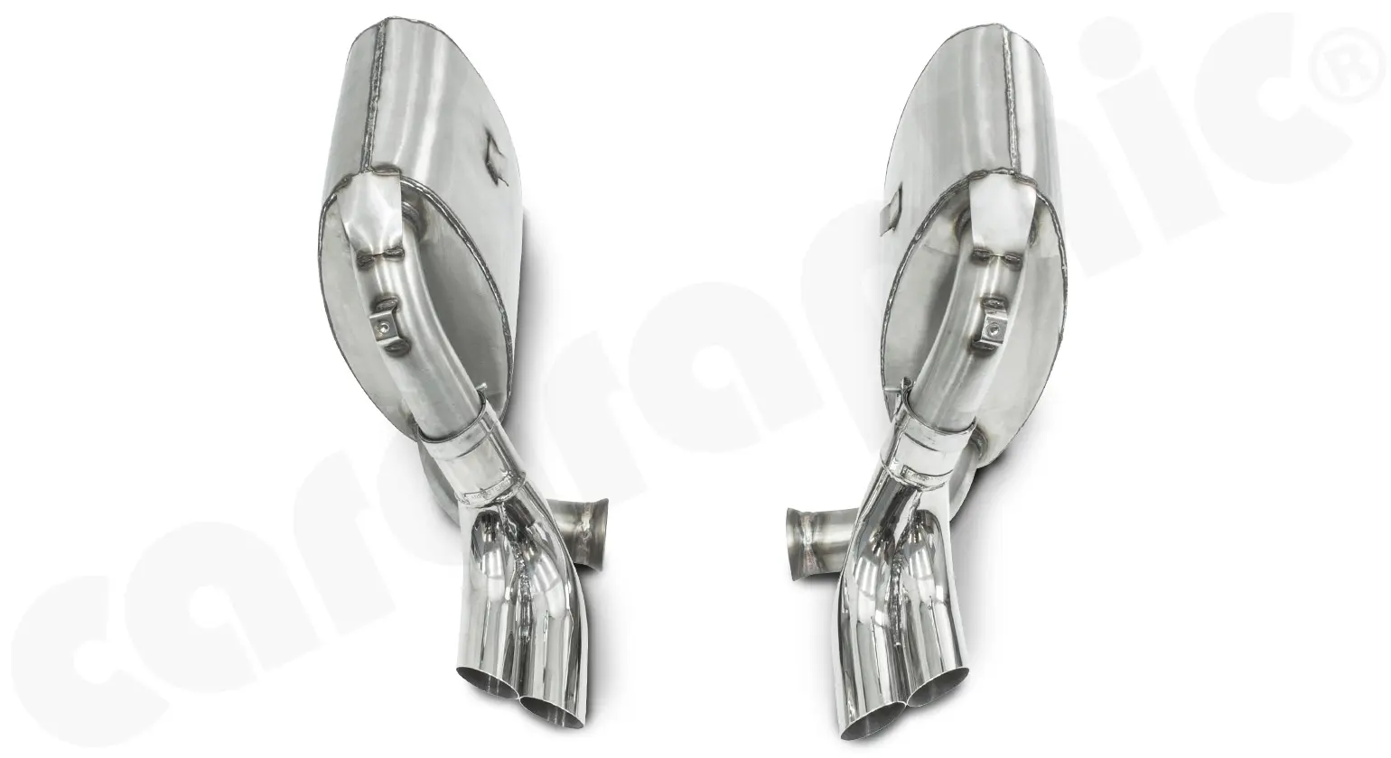 CARGRAPHIC Doppel Endrohrsatz für Porsche 993 Turbo Tuning