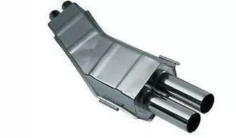 Eisenmann Endschalldämpfer für BMW E32 730i 2x70mm Race-Version