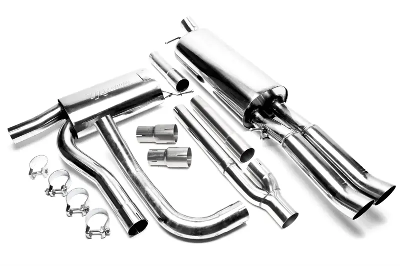 TA Technix Edelstahlanlage 2x76mm DTM passend für Audi A4 Limousine, -​Avant, Typ B5