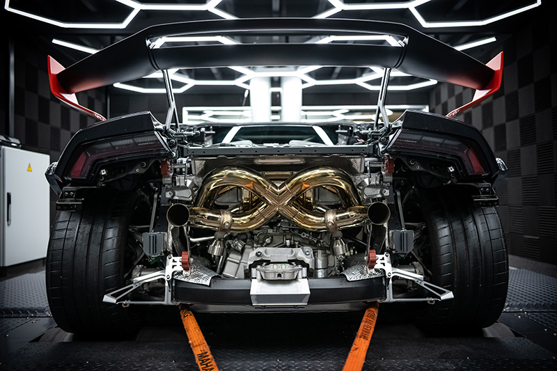Capristo Komplettanlage ECE inkl. Klappensteuerung und X-Pipe für Lamborghini Huracan EVO und STO
