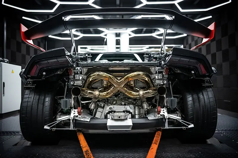Capristo Komplettanlage ECE inkl. Klappensteuerung und X-Pipe für Lamborghini Huracan EVO und STO