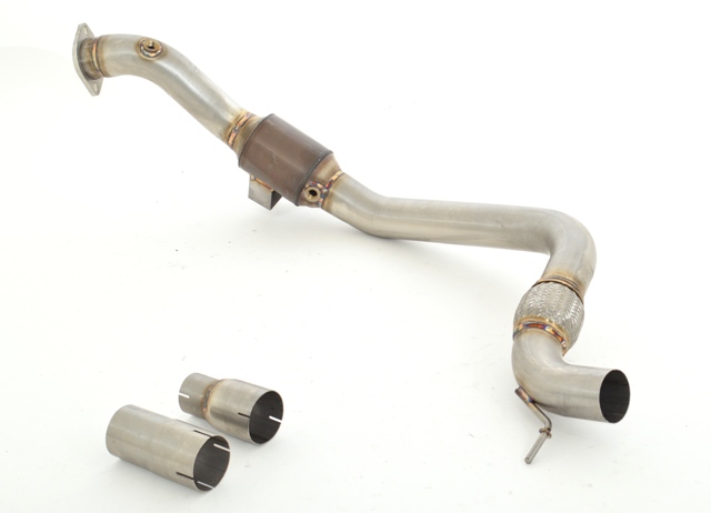 Friedrich Motorsport 76mm Downpipe mit Sport-Kat. Ford Mustang Coupe und Cabrio 