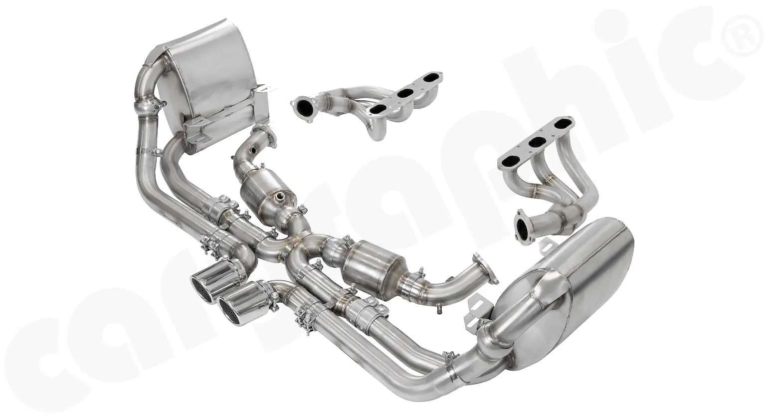 CARGRAPHIC Sportauspuff GT3 Look für Porsche 997.1 Bild