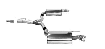 Bastuck Sportauspuff für Opel Insignia I Sports Tourer 2x 1x100x60mm, Rautenform