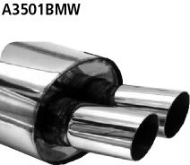 Bastuck Sportauspuff für BMW 318i Typ E36 (Cabrio) 2x76mm, gerade