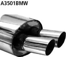 Bastuck Sportauspuff für BMW 318i Typ E36 (Limousine) 2x76mm, gerade