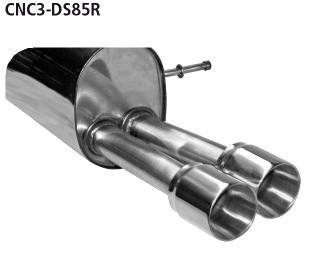 Bastuck Sportauspuff für Citroen DS3 2x85mm, Race-Look