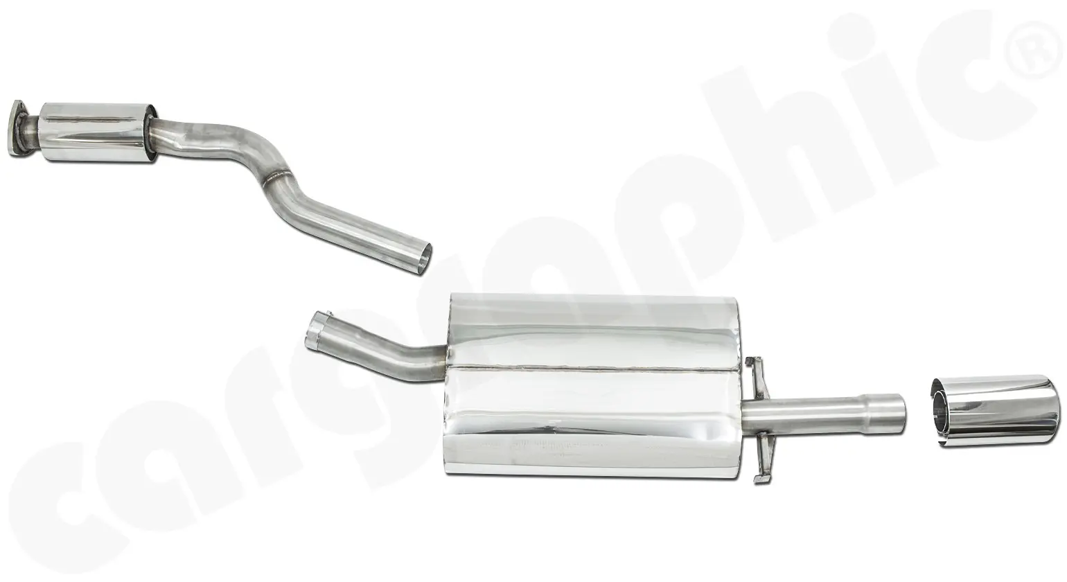 CARGRAPHIC Sport Endschalldämpfer für Porsche 944 