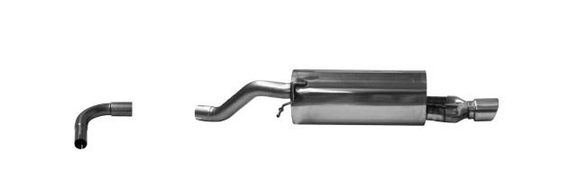 Bastuck Sportauspuff für Ford Fiesta VII Typ JHH ohne Klappensteuerung 1x90mm, 20° schräg geschnitten