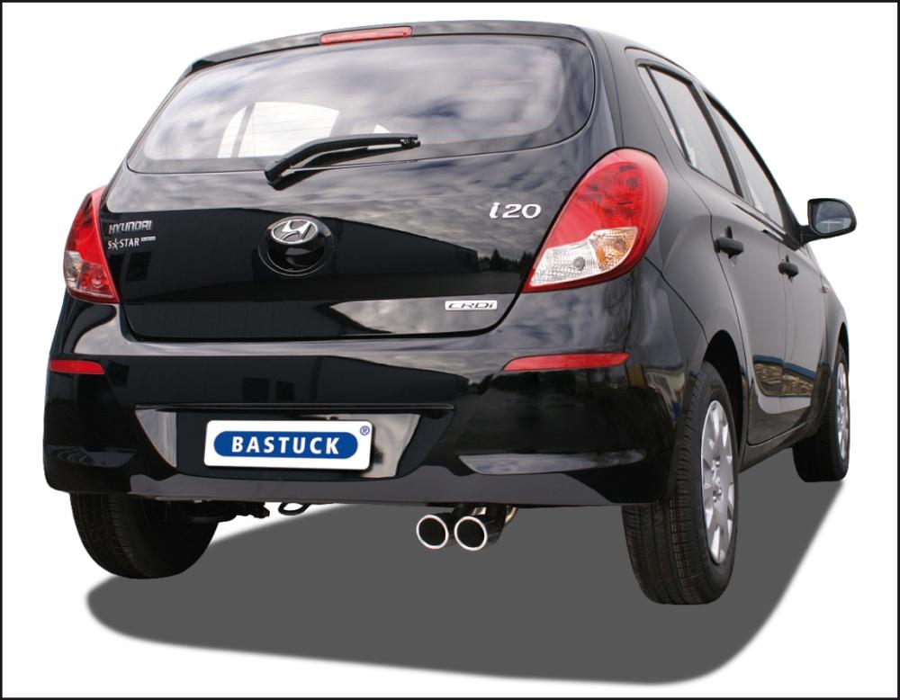 Bastuck Sportauspuff Hyundai i20 08-12 2x76mm