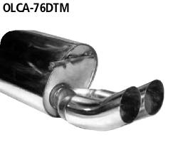 Bastuck Sportauspuff für Opel Corsa A 2x76mm, DTM-Style