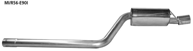 Bastuck Sportauspuff Mini R55 Clubman 1x90mm 