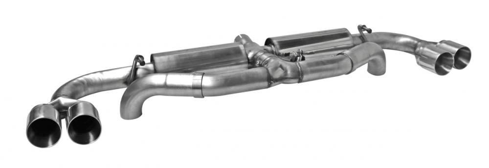 Bastuck Sportauspuff für Alfa Romeo 4C mit Klappensteuerung 2x 2x85mm, gerade Race-Look