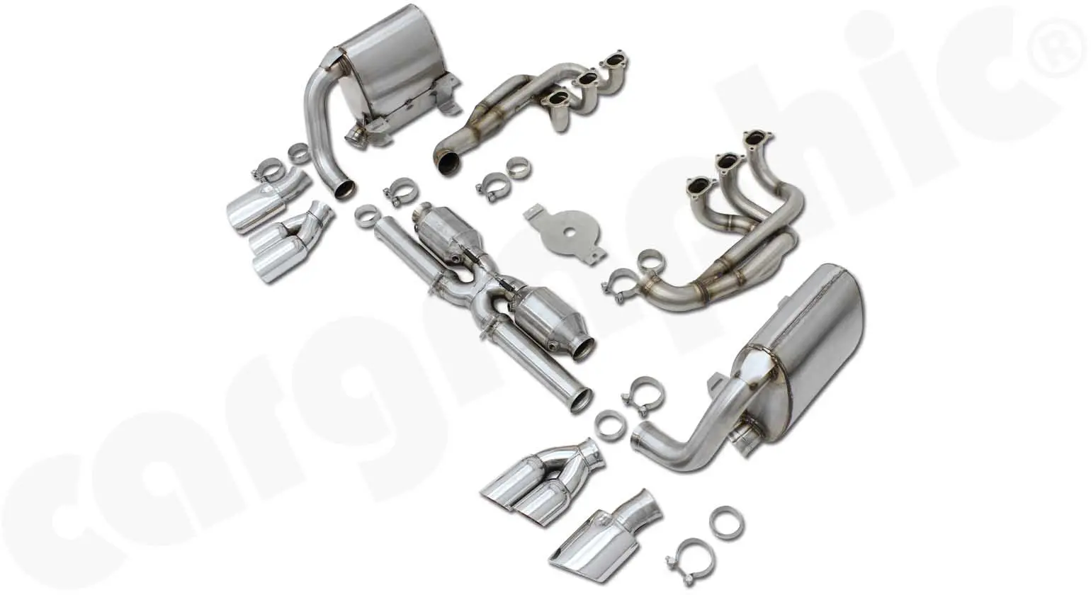 CARGRAPHIC R-Sportabgasanlage für Porsche 996.2 GT3 Bild