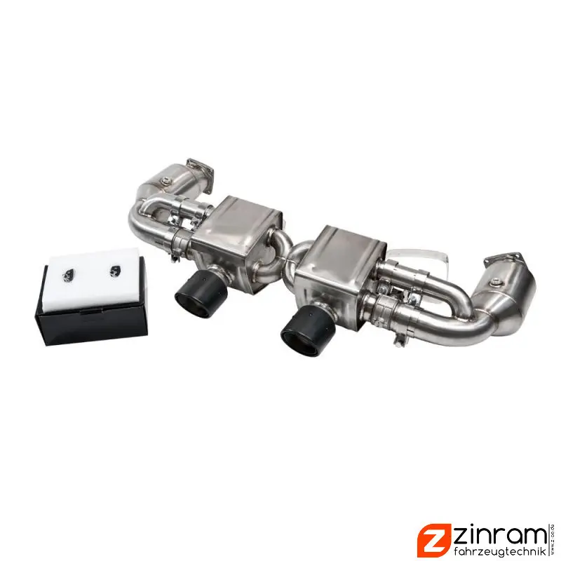  Zinram Edelstahl Klappenanlage für Porsche 911 991.2