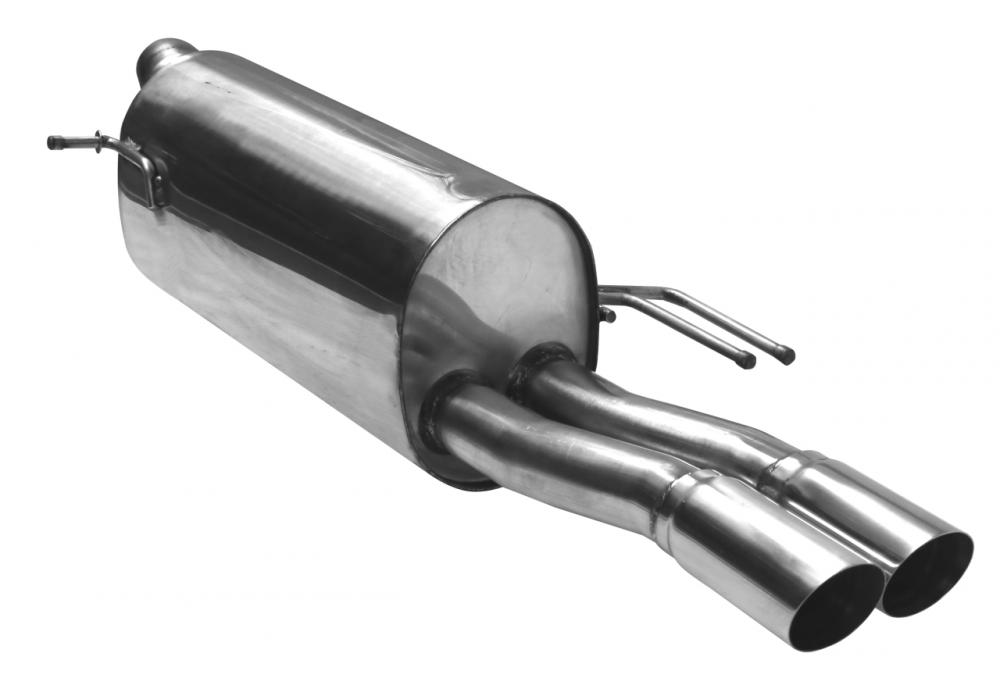 Bastuck Sportauspuff für Kia Stonic Typ YB 2x63mm, 20° schräg geschnitten